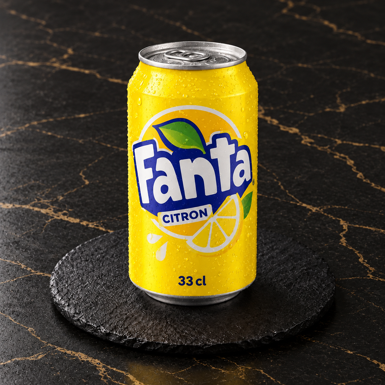 Canette de Fanta Citron 33 cl
