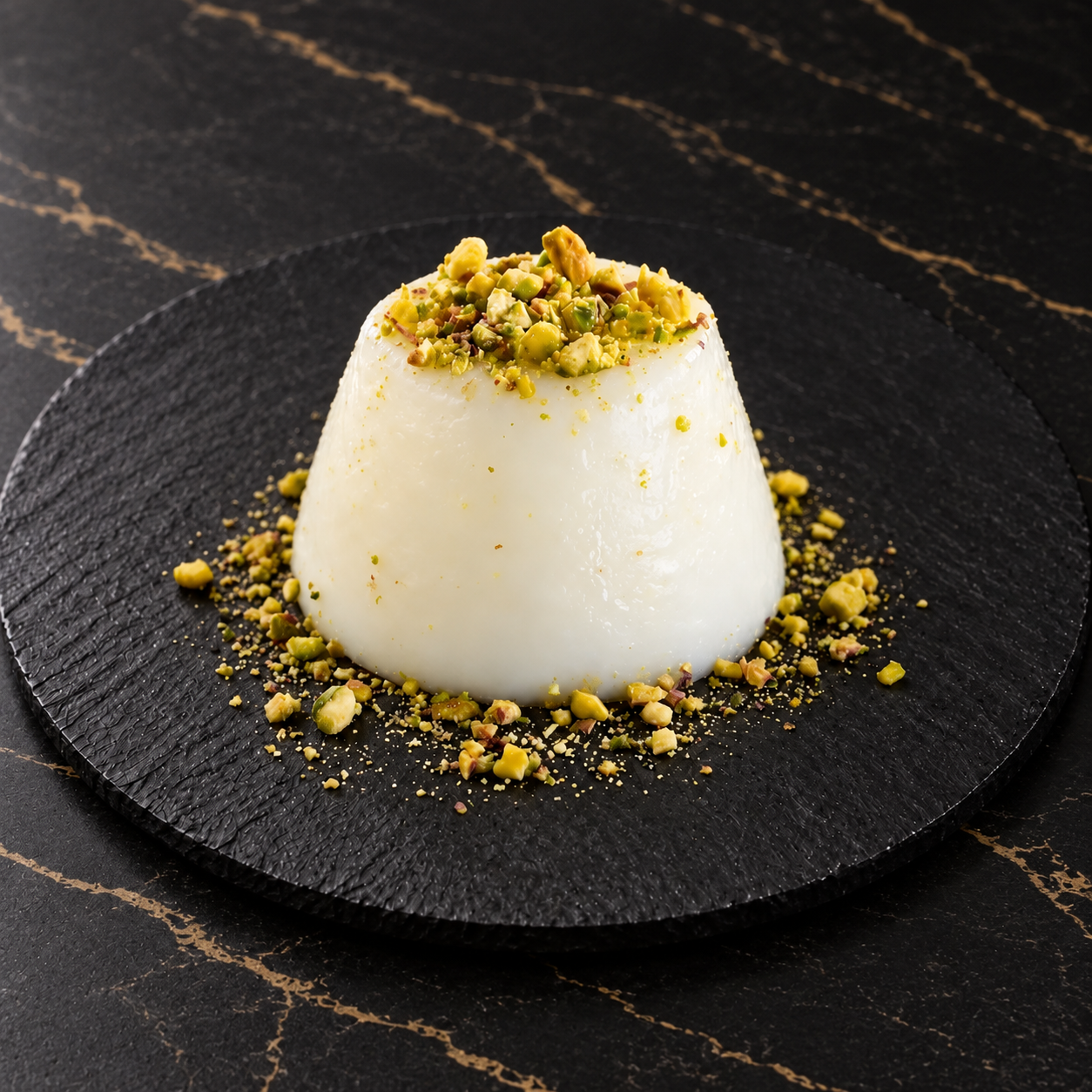 Flan libanais à la fleur d’oranger et aux pistaches