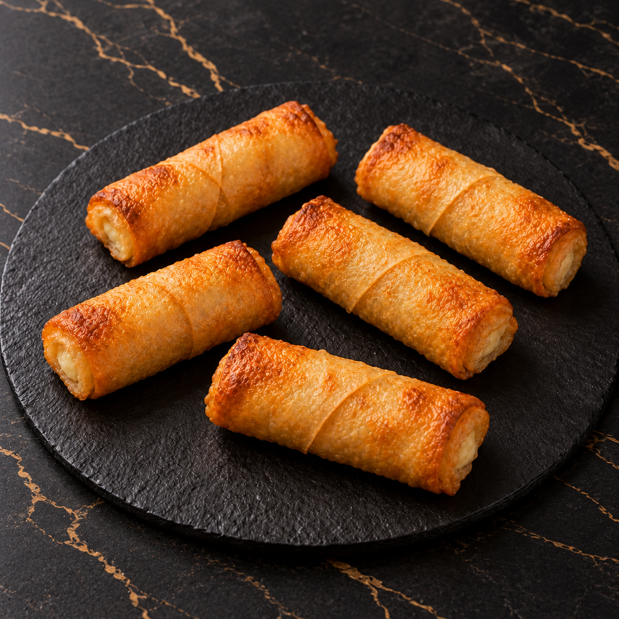 Cinq rouleaux rikakat au fromage